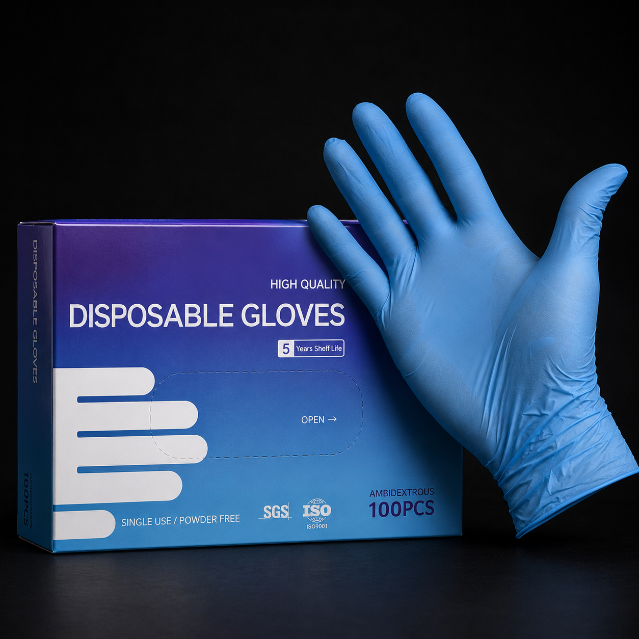 Eos Powder-Free Latex Gloves (Box of 100)