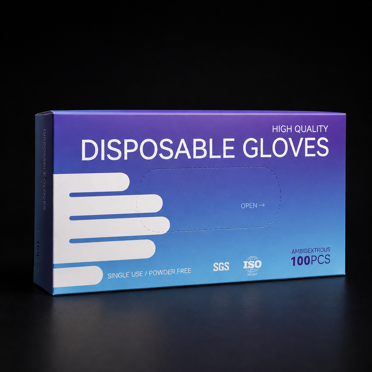 Eos Powder-Free Latex Gloves  (Box of 100)